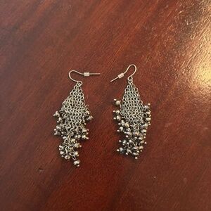 silver dangly earrings